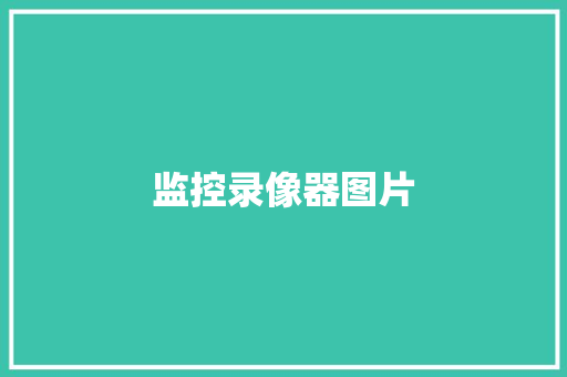 监控录像器图片,录像的英文。