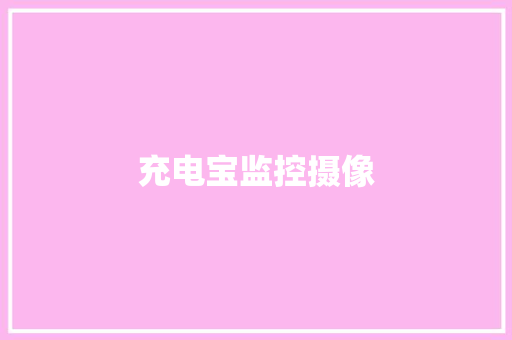 充电宝监控摄像,充电宝合作。