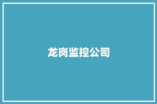龙岗监控公司