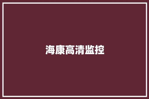 海康高清监控,海康威视。