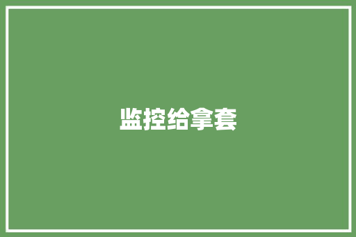 监控给拿套