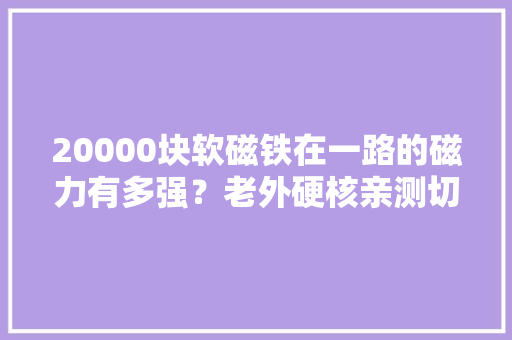 20000块软磁铁在一路的磁力有多强？老外硬核亲测切切别眨眼