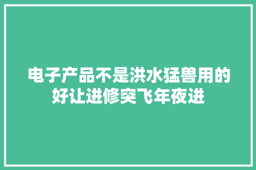 电子产品不是洪水猛兽用的好让进修突飞年夜进