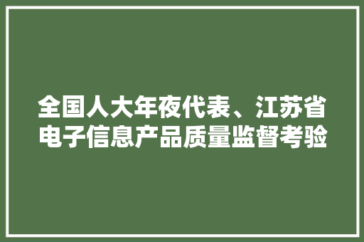 全国人大年夜代表、江苏省电子信息产品质量监督考验研究院院长吴兰：工业数据安然是数字化转型的前提｜两会专访