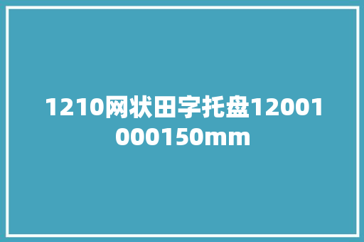 1210网状田字托盘12001000150mm