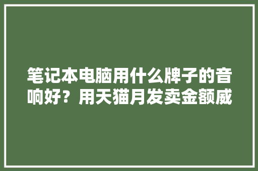 笔记本电脑用什么牌子的音响好？用天猫月发卖金额威信数据告诉你