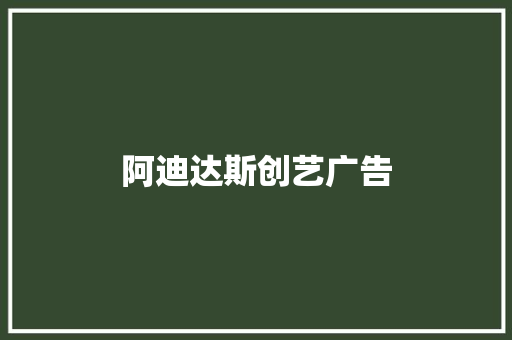 阿迪达斯创艺广告