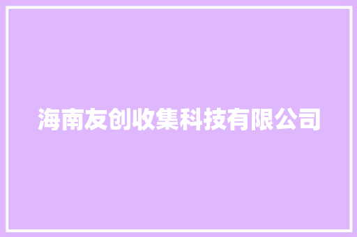 海南友创收集科技有限公司