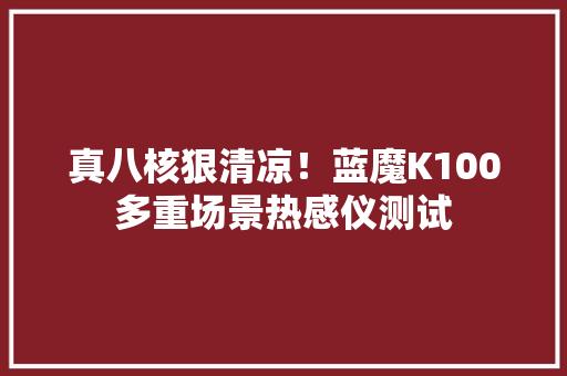 真八核狠清凉！蓝魔K100多重场景热感仪测试