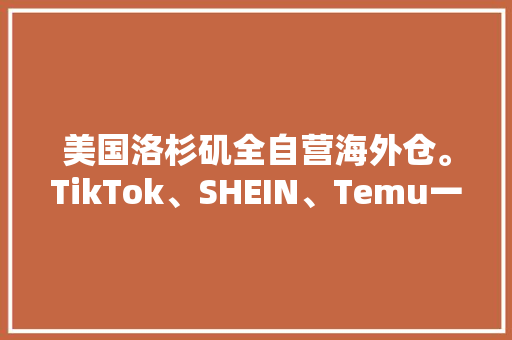 美国洛杉矶全自营海外仓。TikTok、SHEIN、Temu一件代发