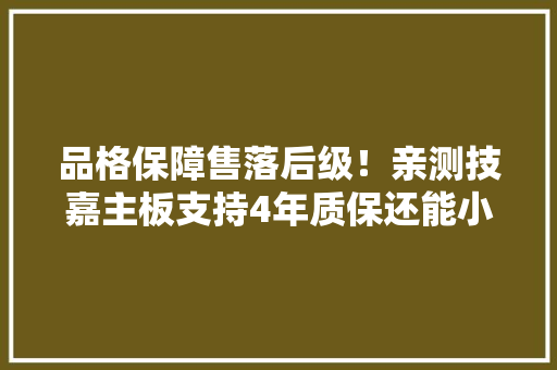 品格保障售落后级！亲测技嘉主板支持4年质保还能小我直送