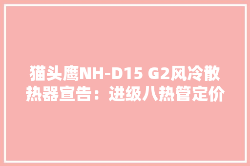 猫头鹰NH-D15 G2风冷散热器宣告：进级八热管定价149.9美元