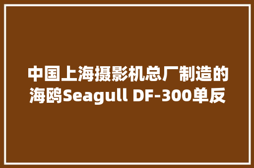 中国上海摄影机总厂制造的海鸥Seagull DF-300单反照相机