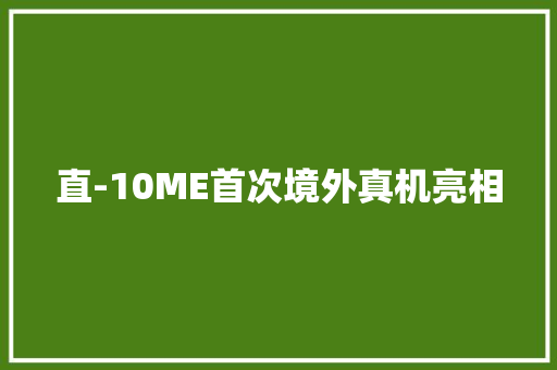 直-10ME首次境外真机亮相