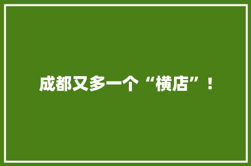 成都又多一个“横店”！