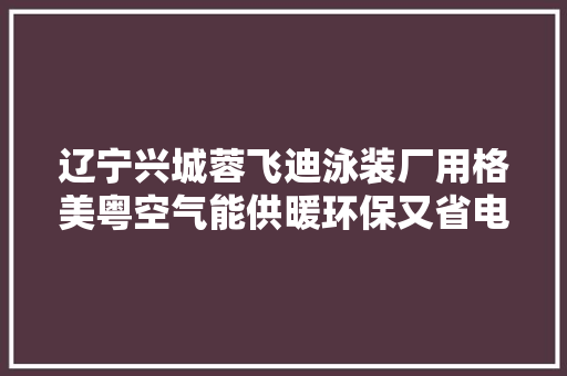 辽宁兴城蓉飞迪泳装厂用格美粤空气能供暖环保又省电