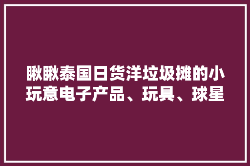 瞅瞅泰国日货洋垃圾摊的小玩意电子产品、玩具、球星卡都有！