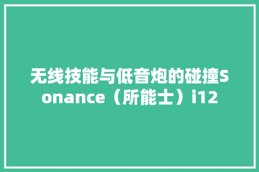 无线技能与低音炮的碰撞Sonance（所能士）i12