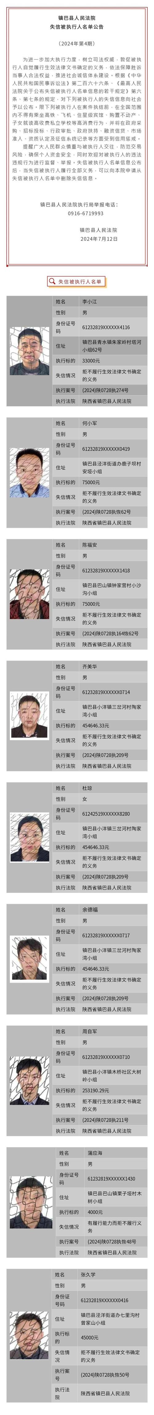 来看看!汉中的“老赖”都有谁? 人工智能 来看看!汉中的“老赖”都有谁? 来看看!汉中的“老赖”都有谁? 人工智能