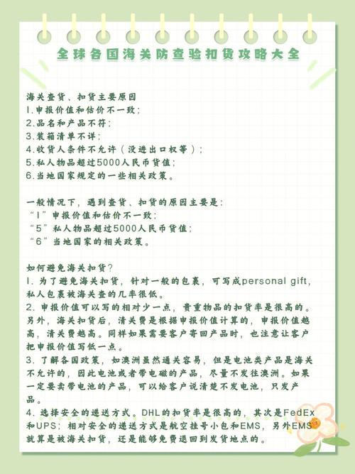 实用全球各国海关扣货攻略大年夜全 智能科技 实用全球各国海关扣货攻略大年夜全 实用全球各国海关扣货攻略大年夜全 智能科技