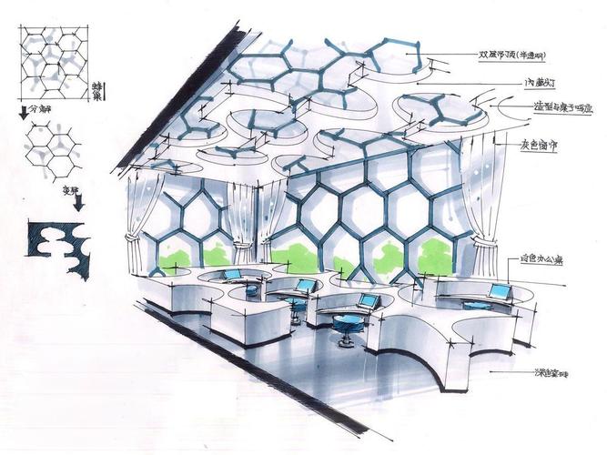 表现力超强的视觉画面展馆设计手绘效果图 智能科技 表现力超强的视觉画面展馆设计手绘效果图 表现力超强的视觉画面展馆设计手绘效果图 智能科技