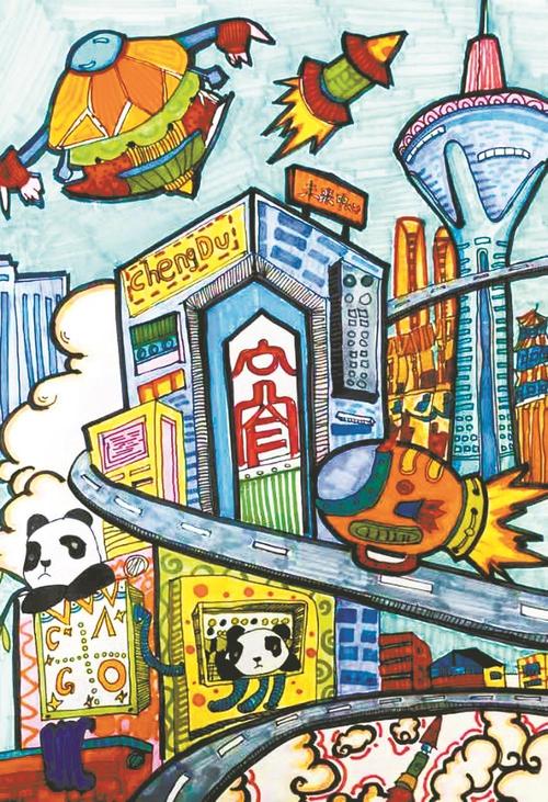 “畅想科幻·走进未来成都”青少年科幻画优秀作品展播② 互联通信 “畅想科幻·走进未来成都”青少年科幻画优秀作品展播② “畅想科幻·走进未来成都”青少年科幻画优秀作品展播② 互联通信