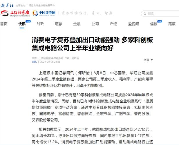消费电子清醒叠加出口动能强劲 多家科创板集成电路公司上半年纪迹向好 智能科技 消费电子清醒叠加出口动能强劲 多家科创板集成电路公司上半年纪迹向好 消费电子清醒叠加出口动能强劲 多家科创板集成电路公司上半年纪迹向好 智能科技