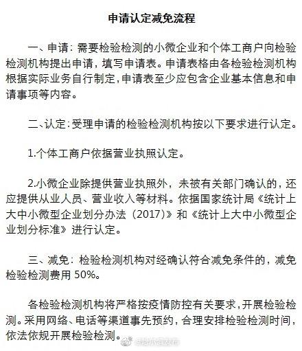 @哈尔滨小微企业、个体工商户：疫情时期考验检测费用减50% @哈尔滨小微企业、个体工商户：疫情时期考验检测费用减50% 智能科技