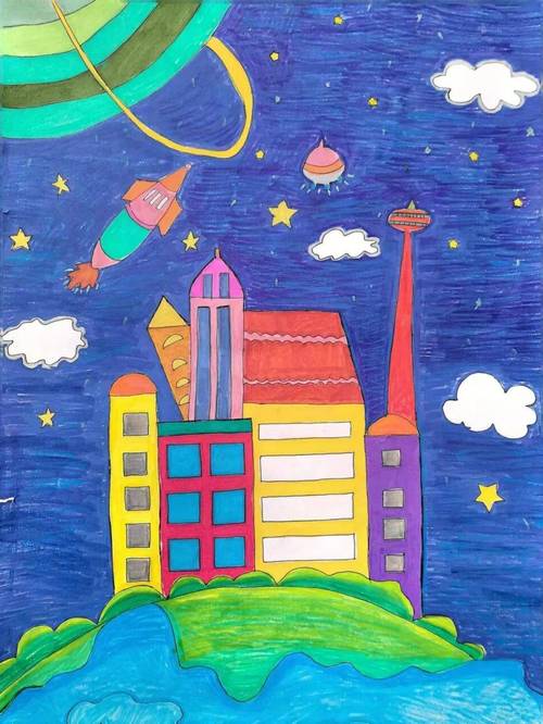 科技画小学生 科技画小学生 互联通信